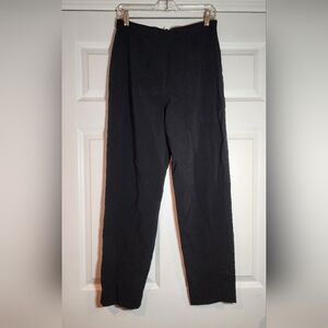 Limited America Black Rayon Wool Blend High Waisted Straight Leg Dress Pants 12